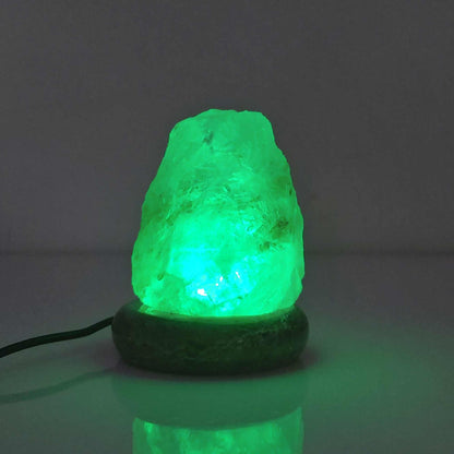 USB Colour Changing Salt Himalayan Lamp - Natural Shape Pink Rock LED Light - Mekamart Australia