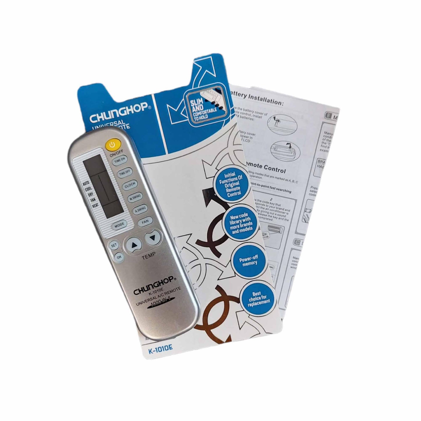 Chunghop Air Conditioner AC Remote Control Compatible with HYUNDAI and More - Mekamart Australia