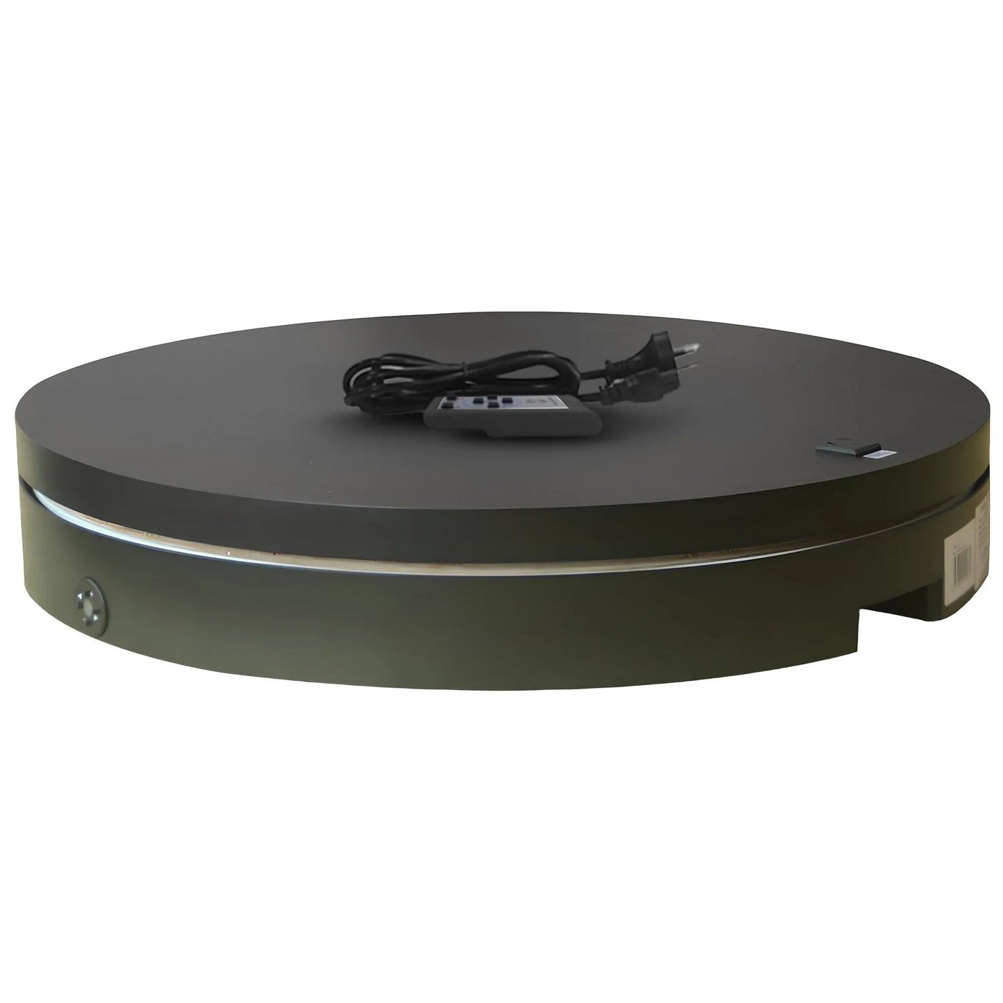 Christabelle 80cm 200kg Commercial Electric Display Turntable Power Outlet Black - Mekamart Australia