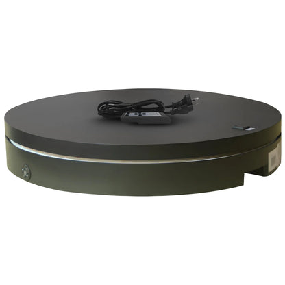 Christabelle 80cm 200kg Commercial Electric Display Turntable Power Outlet Black - Mekamart Australia