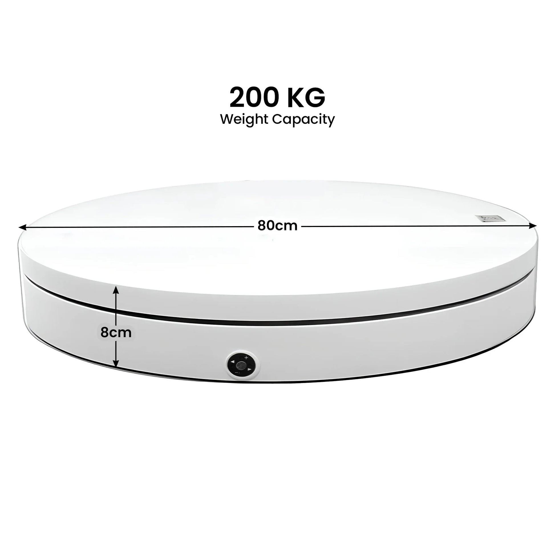 Christabelle 80cm 200kg Commercial Electric Display Turntable Motorised White - Mekamart Australia