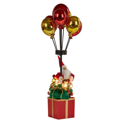 Christabelle 60cm LED Christmas Santa Claus with Balloons & Lights Ornament Decoration - Mekamart Australia