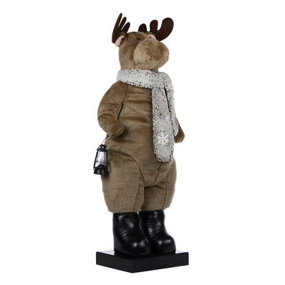 Christabelle 1.1m Musical LED Animated Christmas Moose Decoration Light-Up Lantern Ornament - Mekamart Australia