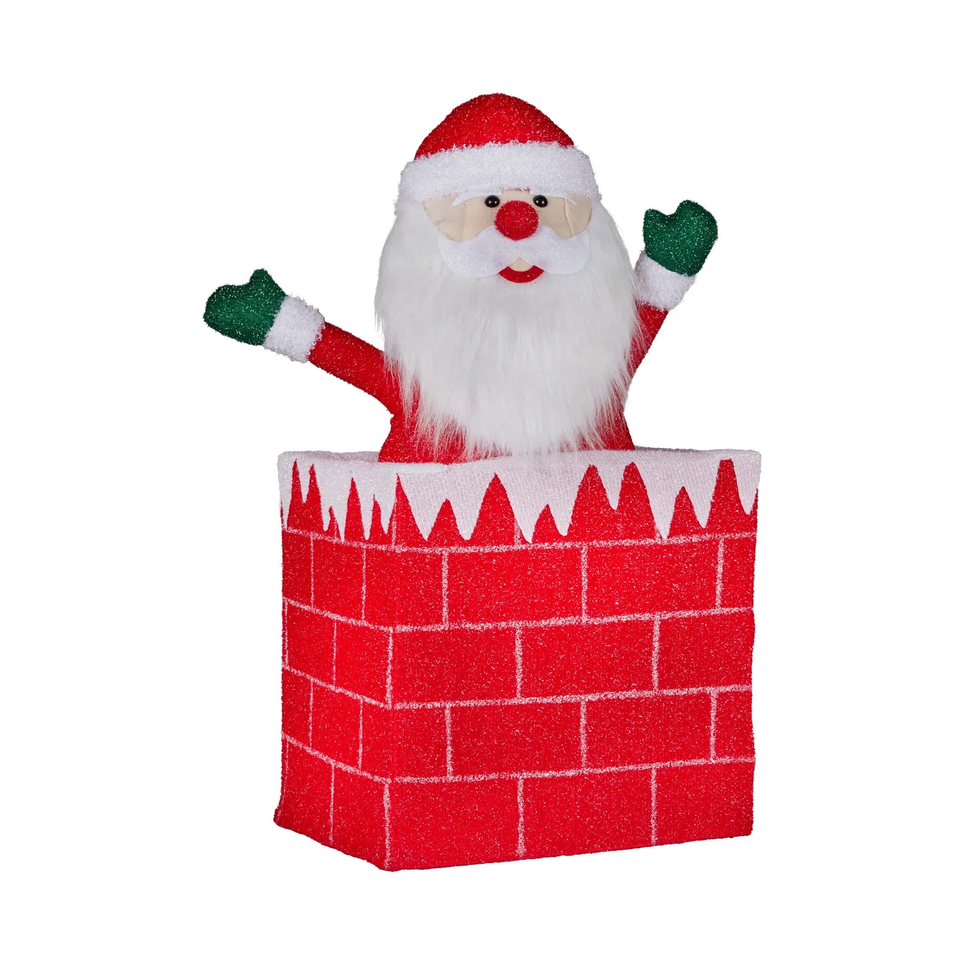 Christabelle 76cm Animated Santa In Chimney Christmas Tree Led Lights Ornament - Mekamart Australia