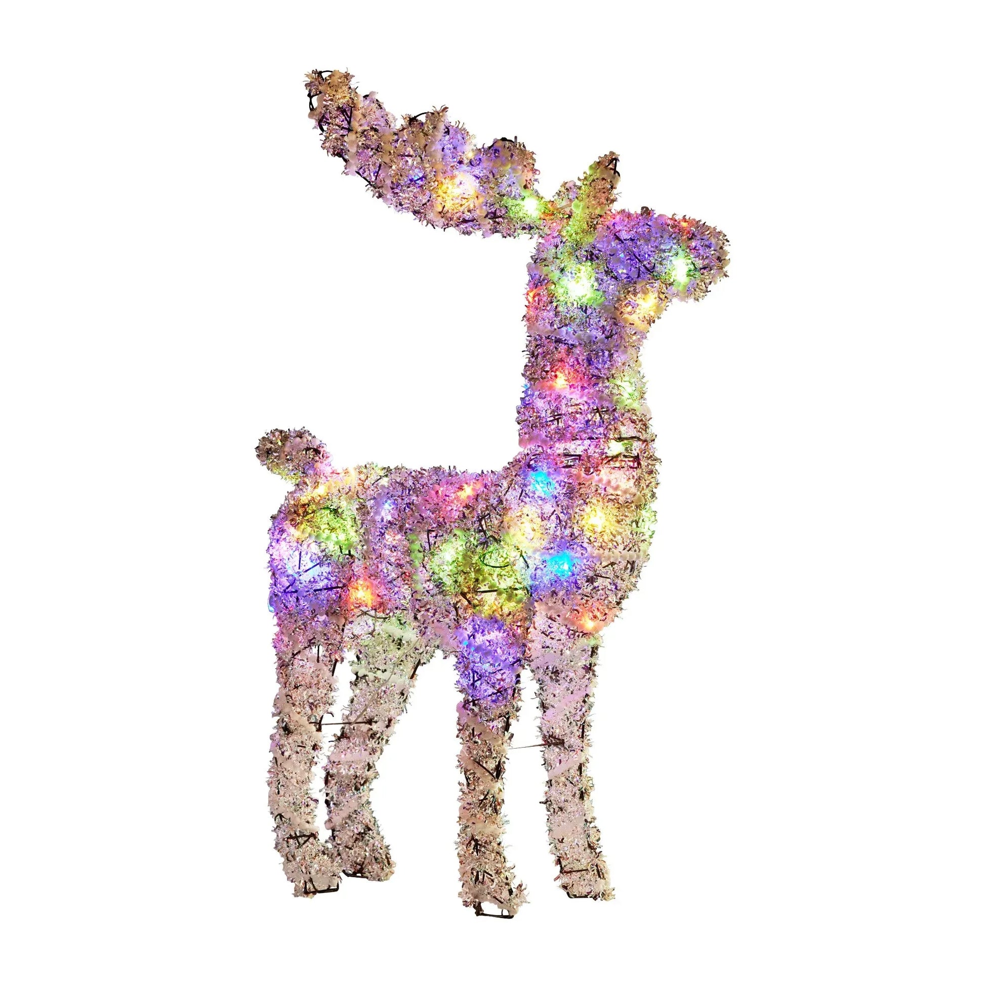 Christabelle 112cm Animated Reindeer Christmas LED Lights Indoor Outdoor Yard Statue Decoration - Mekamart Australia
