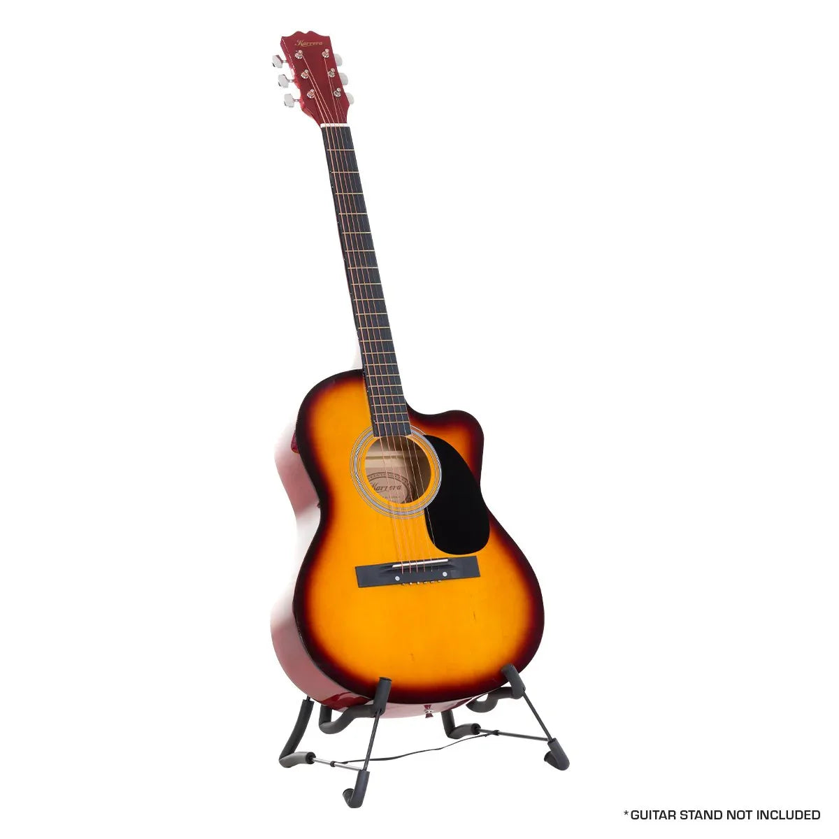 Karrera Acoustic Cutaway 40in Guitar - Sunburst - Mekamart Australia