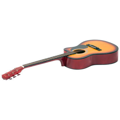 Karrera Acoustic Cutaway 40in Guitar - Sunburst - Mekamart Australia