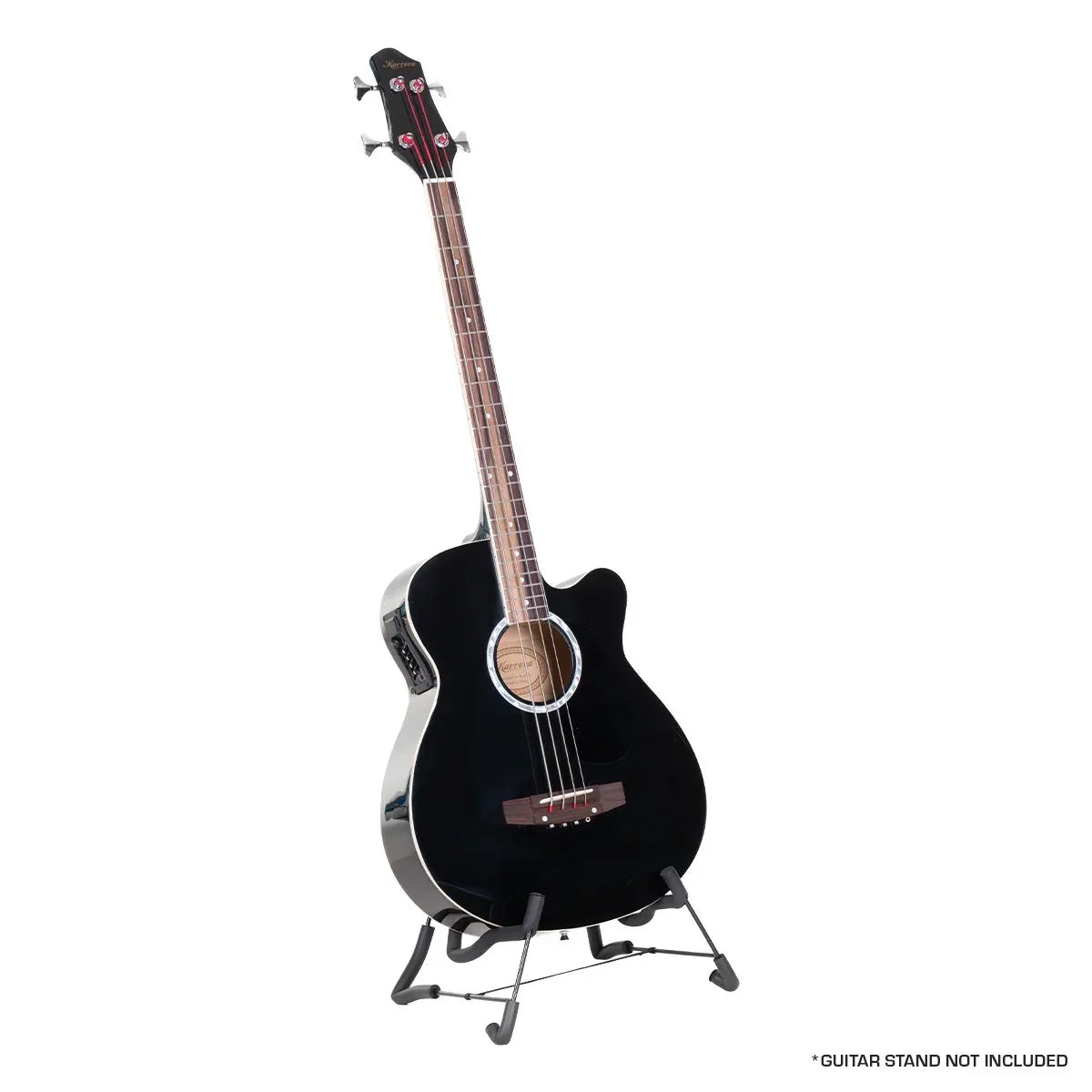 Karrera 43in Acoustic Bass Guitar - Black - Mekamart Australia