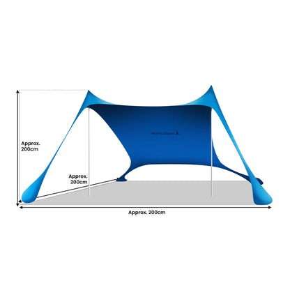 Wallaroo Beach Tent Canopy Sunshade 2m X 2m - Blue - Mekamart Australia