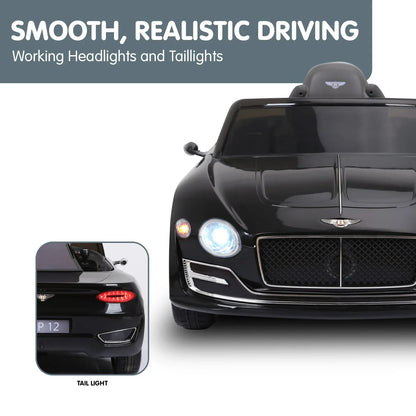 Kahuna Bentley Exp 12 Licensed Speed 6E Electric Kids Ride On Car Black - Mekamart Australia