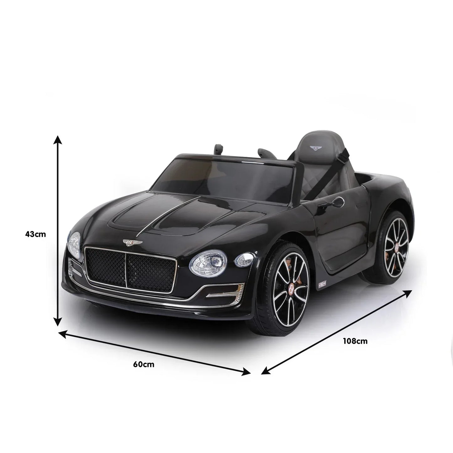 Kahuna Bentley Exp 12 Licensed Speed 6E Electric Kids Ride On Car Black - Mekamart Australia
