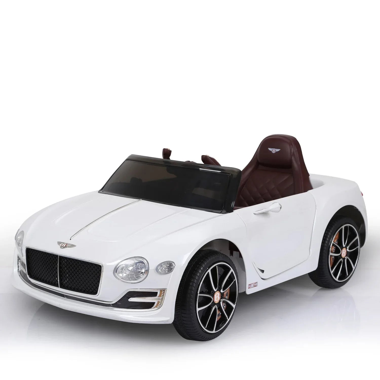 Kahuna Bentley Exp 12 Speed 6E Licensed Kids Ride On Electric Car Remote Control - White - Mekamart Australia