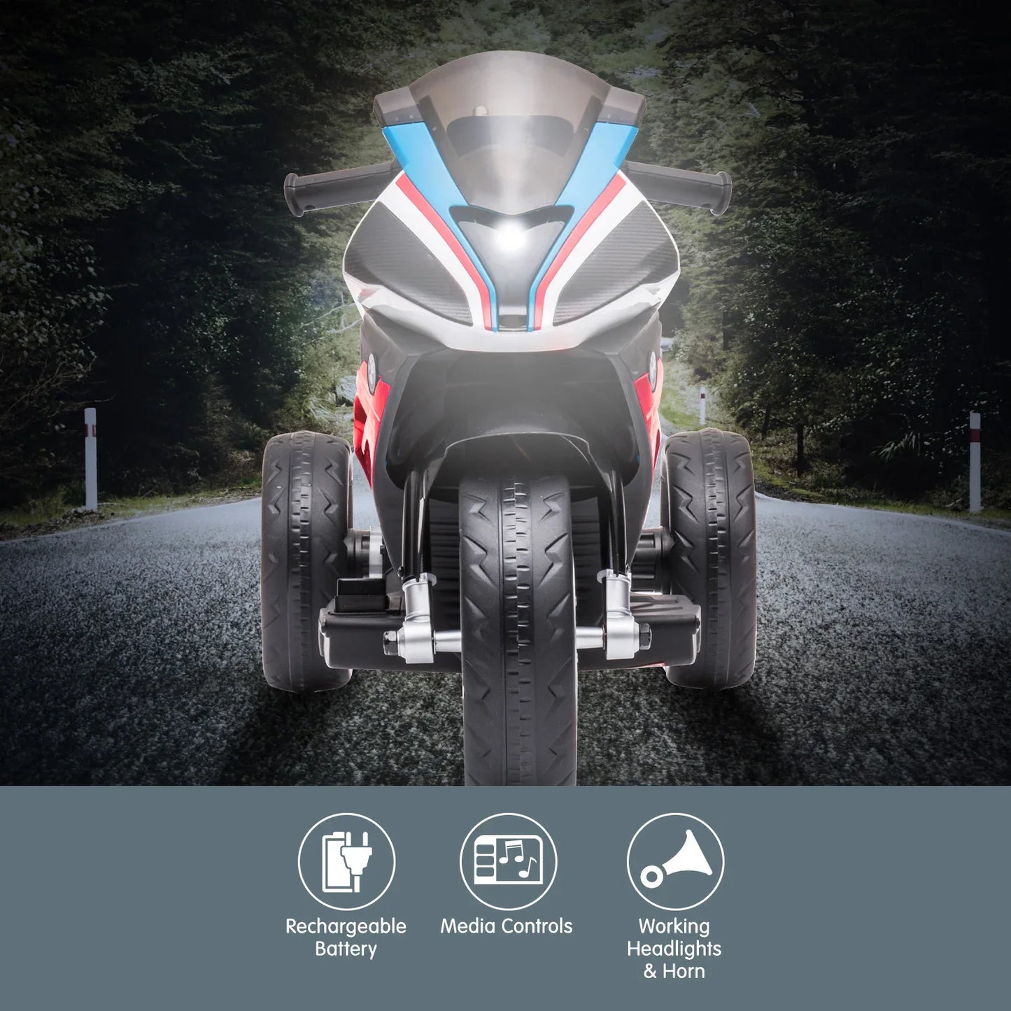 Kahuna Bmw Hp4 Race Kids Ride-on Motorbike In Red - Mekamart Australia