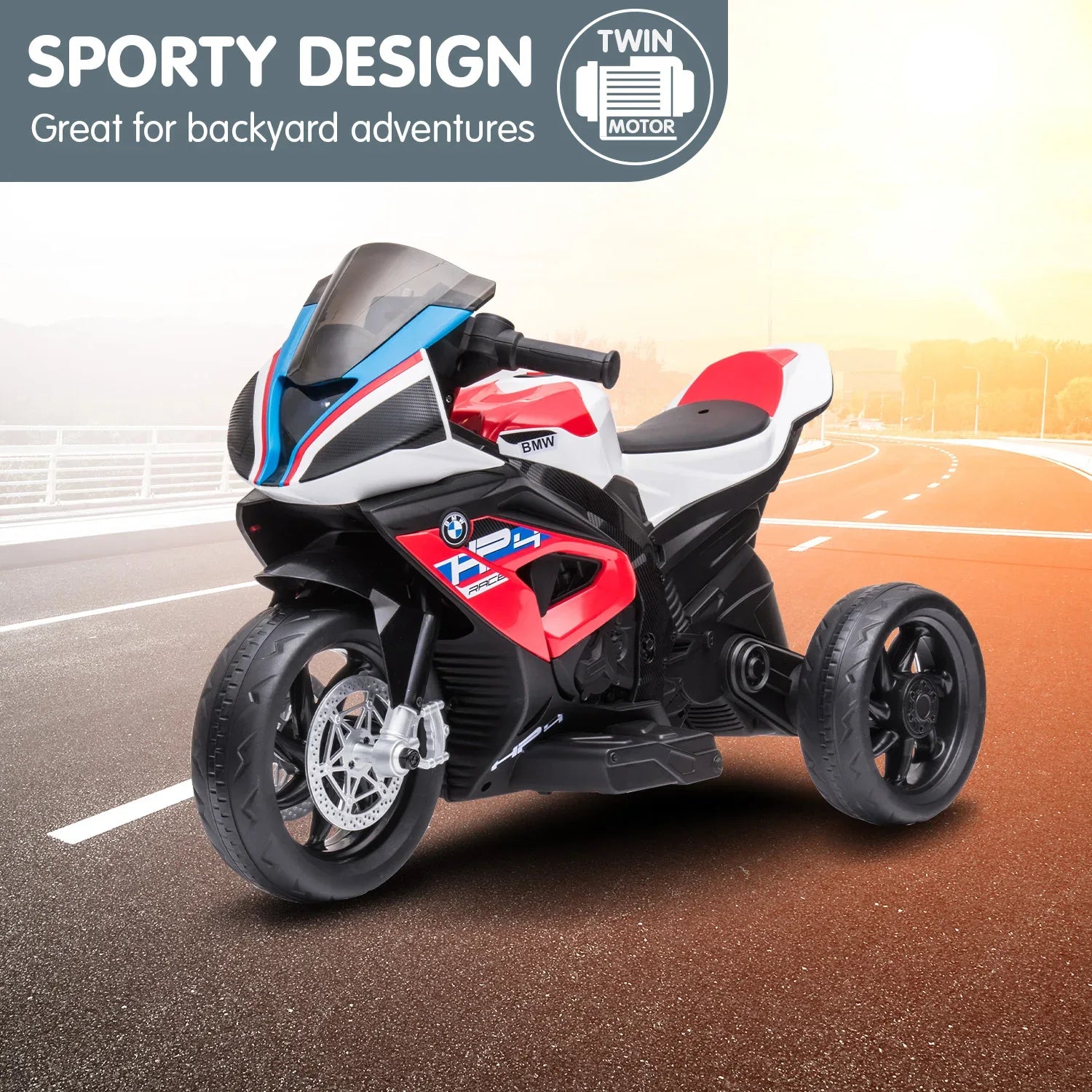 Kahuna Bmw Hp4 Race Kids Ride-on Motorbike In Red - Mekamart Australia
