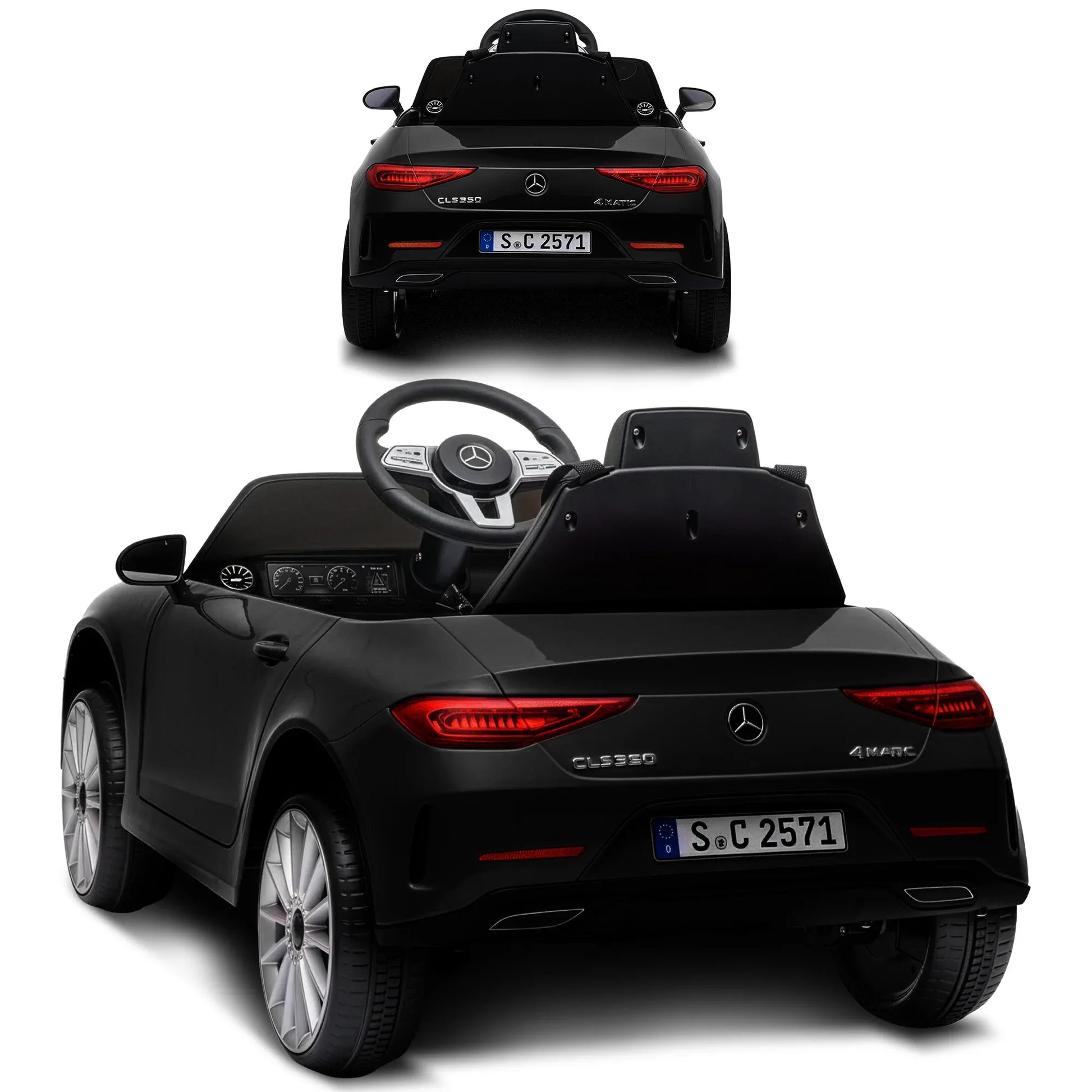 Kahuna Mercedes Benz CLS 350 Kids Electric Ride On Car with Remote Control - Black - Mekamart Australia