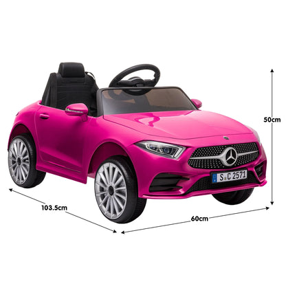 Kahuna Mercedes Benz CLS 350 Kids Electric Ride On Car with Remote Control - Pink - Mekamart Australia