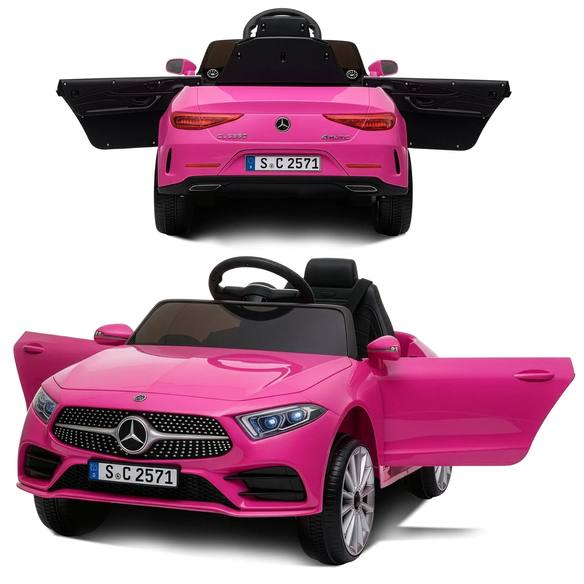 Kahuna Mercedes Benz CLS 350 Kids Electric Ride On Car with Remote Control - Pink - Mekamart Australia
