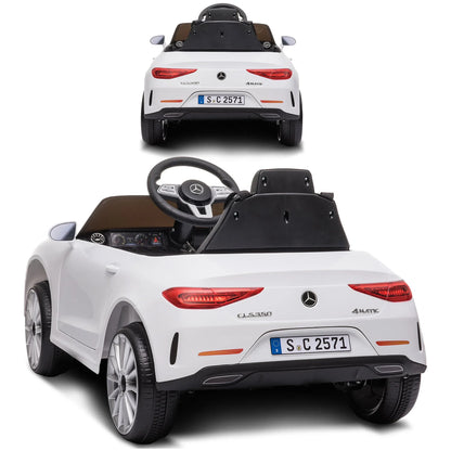Kahuna Mercedes Benz CLS 350 Kids Electric Ride On Car with Remote Control - White - Mekamart Australia