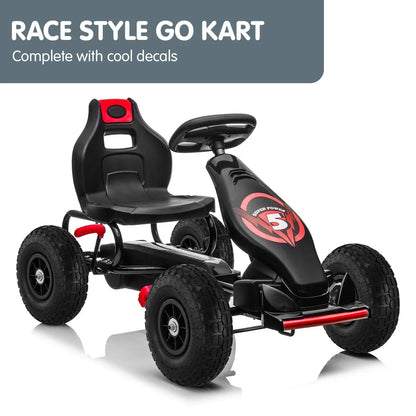Kahuna G18 Kids Ride On Pedal Powered Go Kart Racing Style - Red - Mekamart Australia