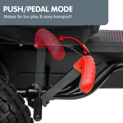 Kahuna G18 Kids Ride On Pedal Powered Go Kart Racing Style - Red - Mekamart Australia