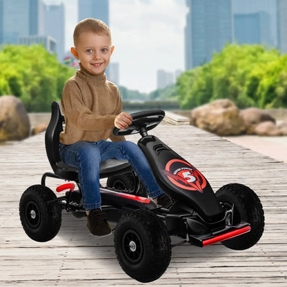 Kahuna G18 Kids Ride On Pedal Powered Go Kart Racing Style - Red - Mekamart Australia