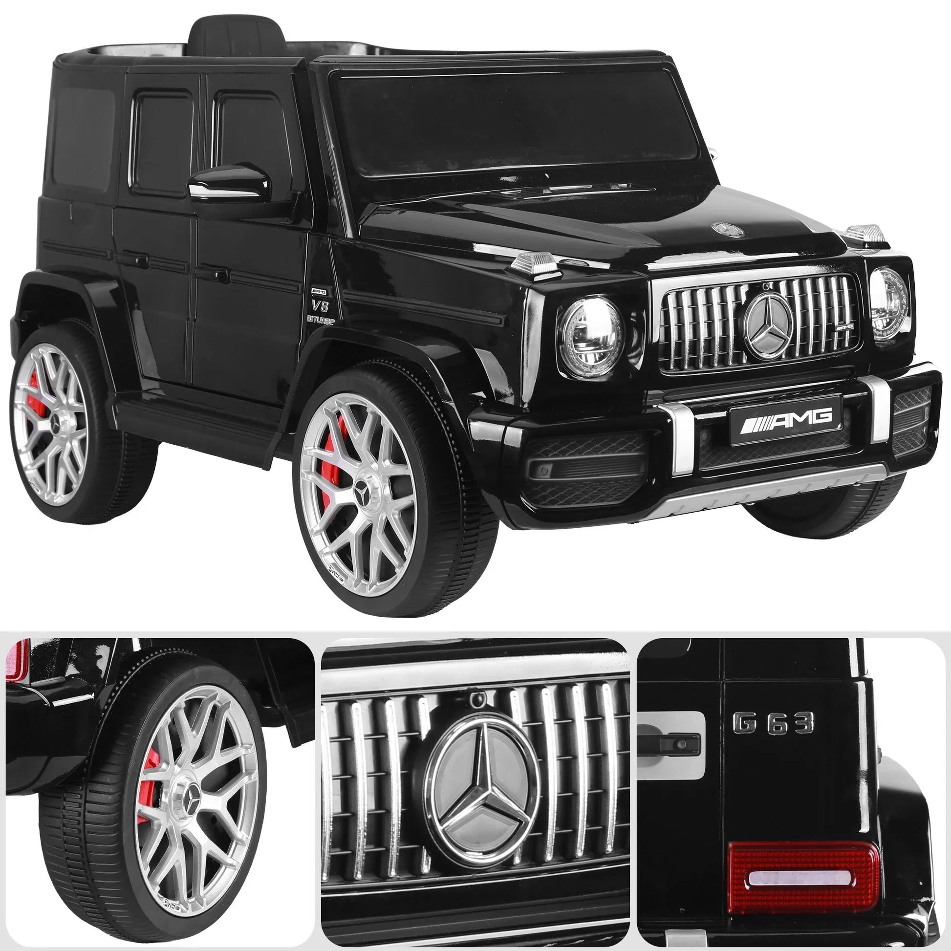 Kahuna Mercedes Benz AMG Licensed G63 Kids Electric Ride On Car Remote Control Dual 25W Motors Music Player LED Lights - Mekamart Australia