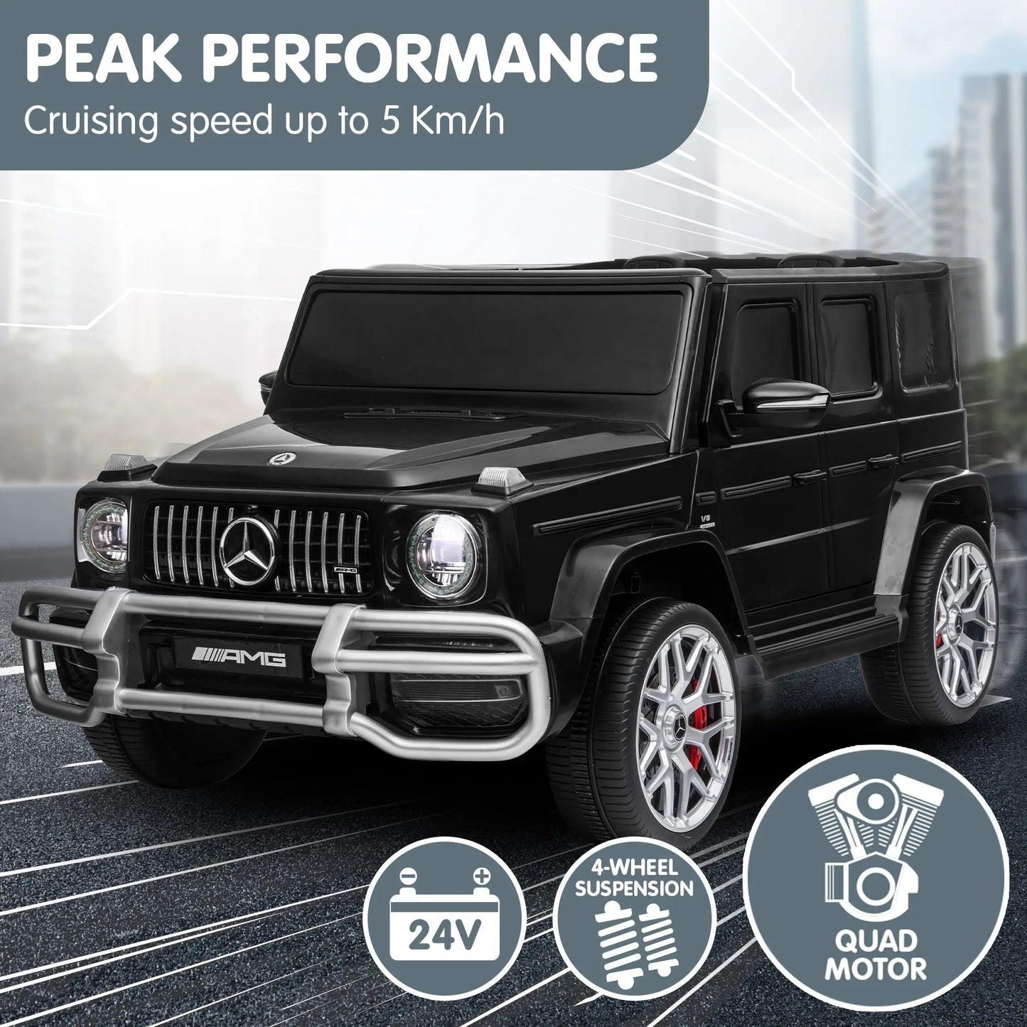 Kahuna Mercedes Benz AMG G63 Kids Electric Two Seater Ride On Car with Remote Control - Mekamart Australia