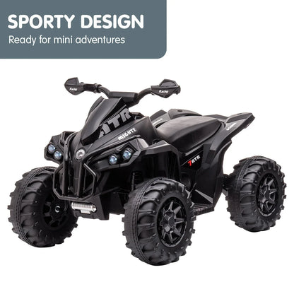 Kahuna GTS99 Kids Electric Ride On Quad Bike Toy ATV 50W - Black - Mekamart Australia