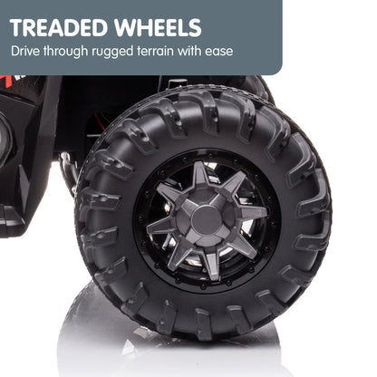 Kahuna GTS99 Kids Electric Ride On Quad Bike Toy ATV 50W - Black - Mekamart Australia