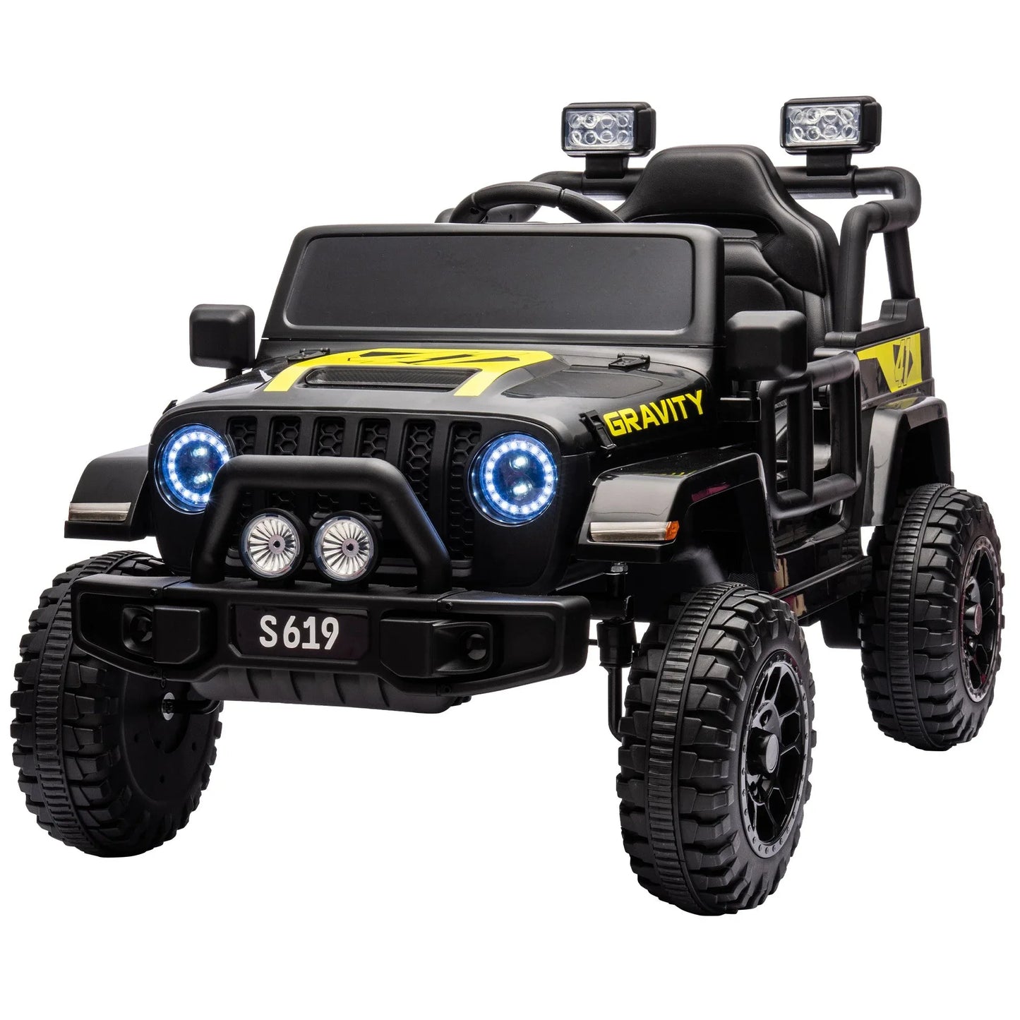 Kahuna S619 Gravity Kids Electric Ride On Car - Black - Mekamart Australia