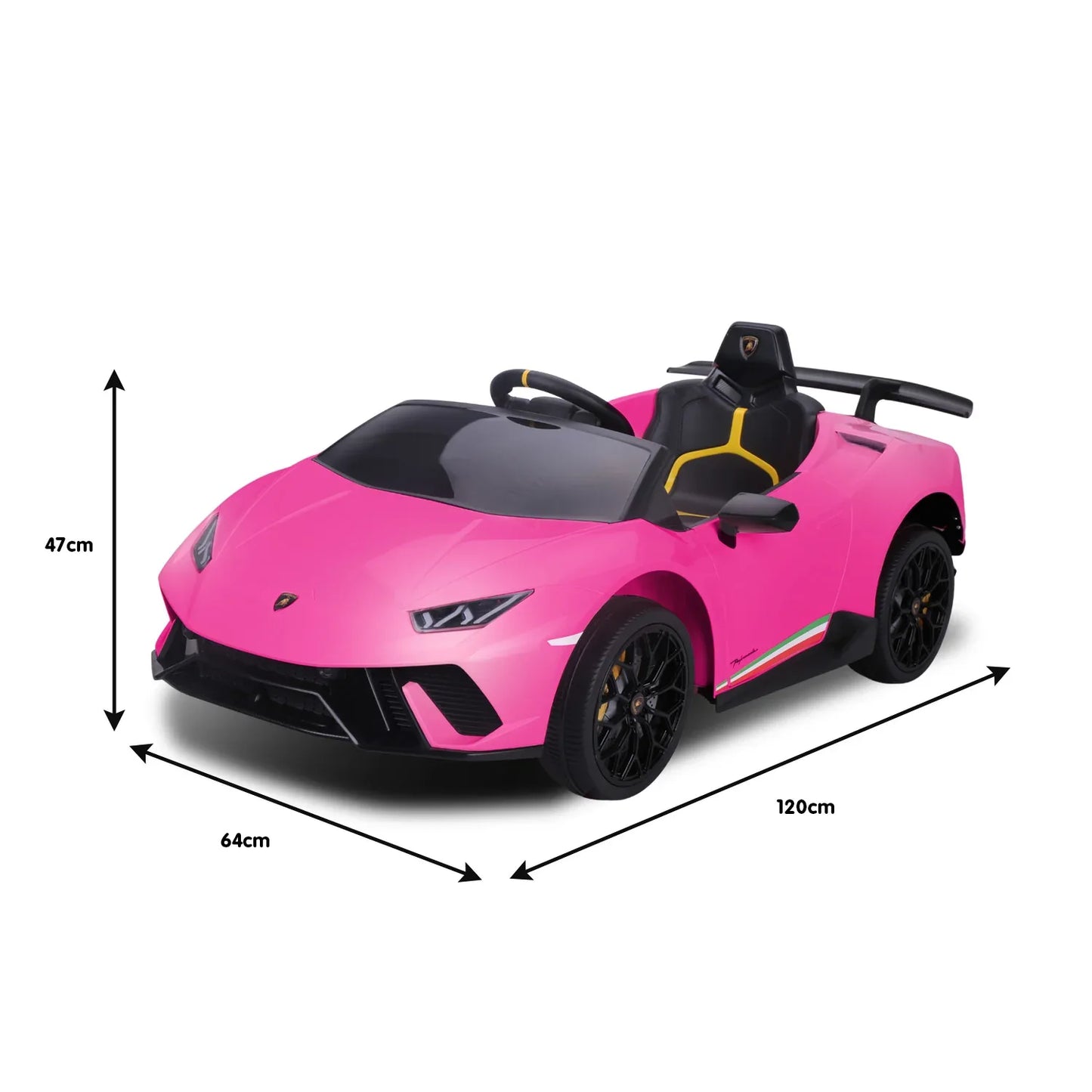 Kahuna Lamborghini Performante Kids Electric Ride On Car Remote Control by Kahuna - Pink - Mekamart Australia
