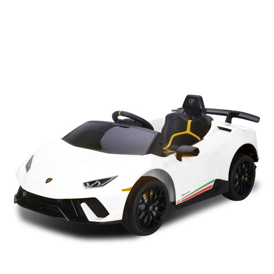 Kahuna Lamborghini Performante Kids Electric Ride On Car Remote Control by Kahuna - White - Mekamart Australia