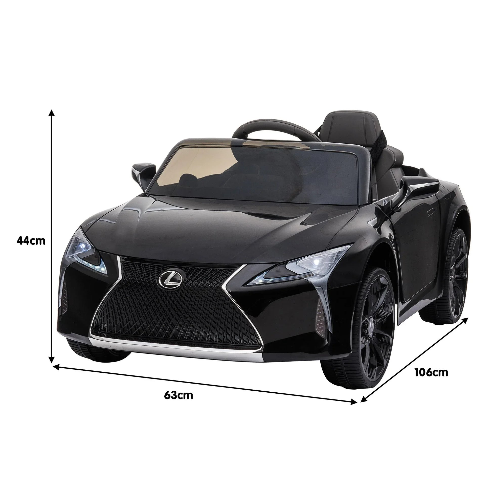 Kahuna Licensed Lexus LC 500 Kids Electric Ride On Car - Black - Mekamart Australia