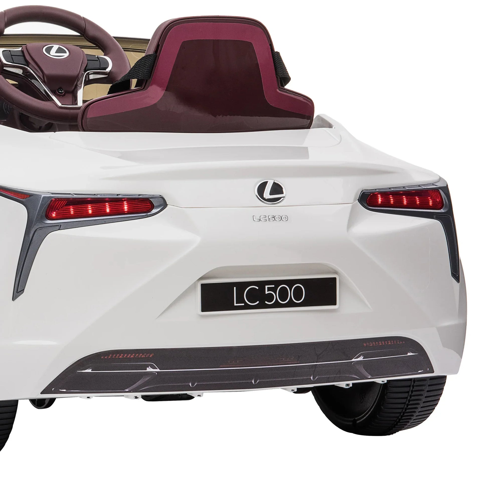 Kahuna Licensed Lexus Lc 500 Kids Electric Ride On Car - White - Mekamart Australia