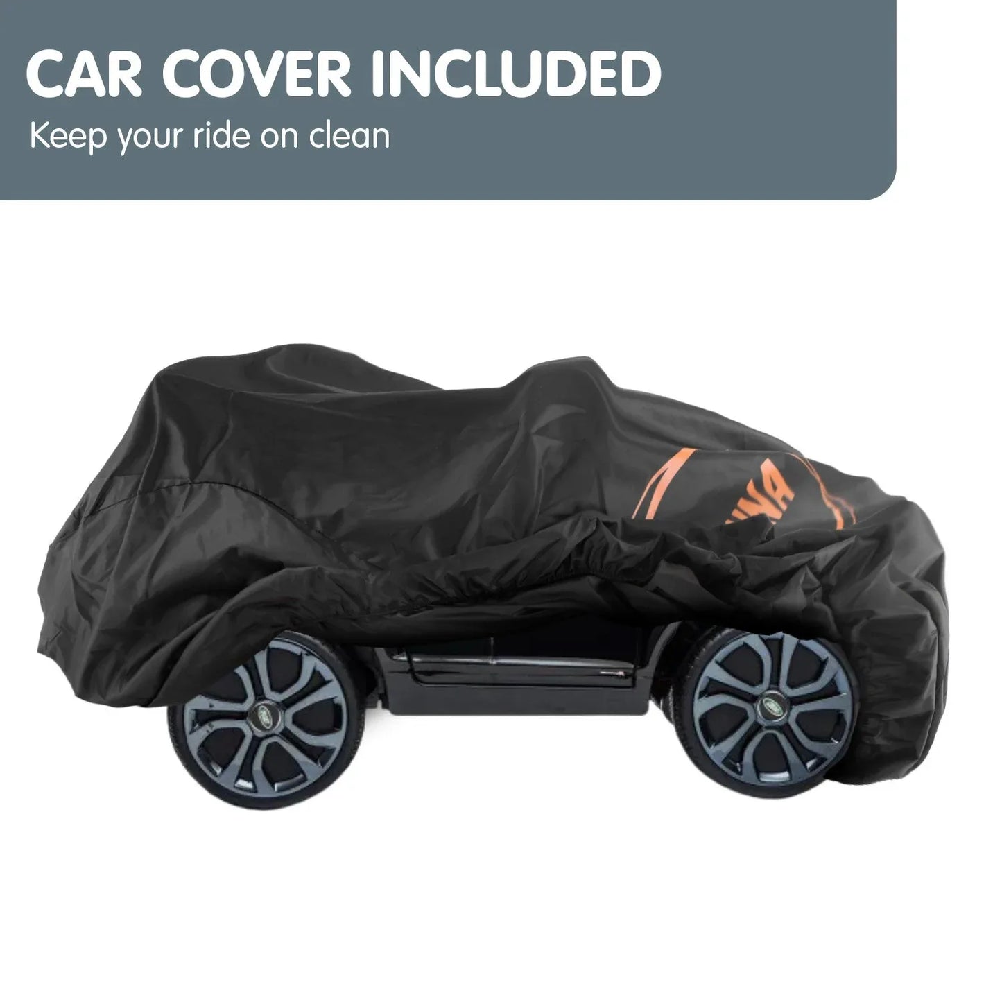 Kahuna Land Rover Licensed Kids Electric Ride On Car Remote Control - Black - Mekamart Australia