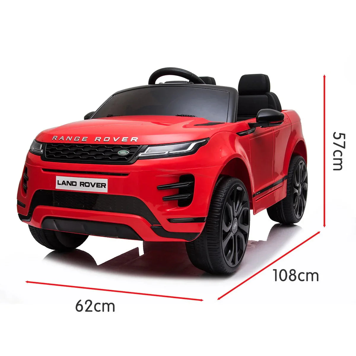 Kahuna Land Rover Licensed Kids Electric Ride On Car Remote Control - Red - Mekamart Australia