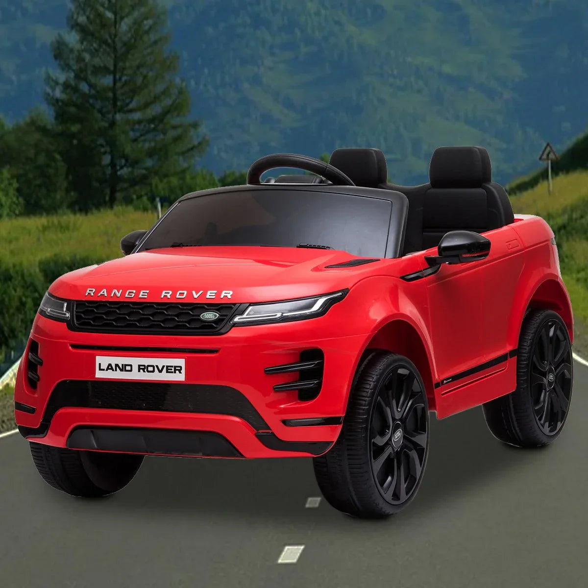 Kahuna Land Rover Licensed Kids Electric Ride On Car Remote Control - Red - Mekamart Australia
