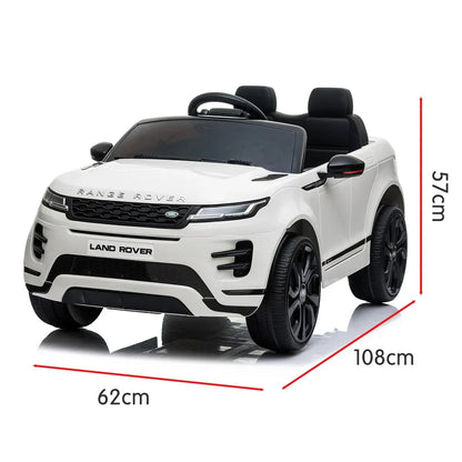 Kahuna Land Rover Licensed Kids Electric Ride On Car Remote Control - White - Mekamart Australia