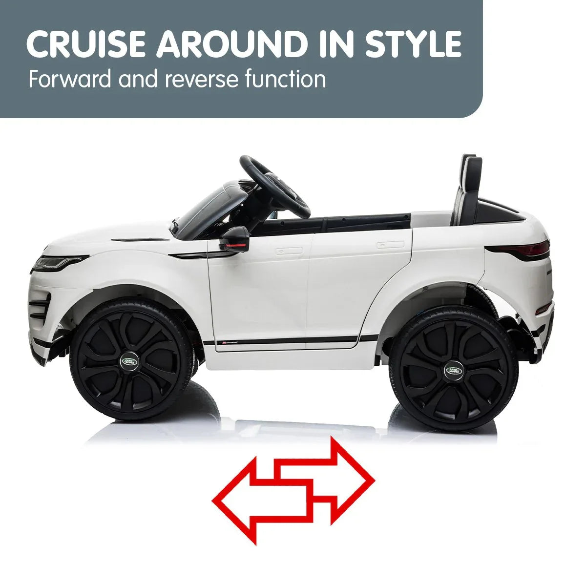 Kahuna Land Rover Licensed Kids Electric Ride On Car Remote Control - White - Mekamart Australia