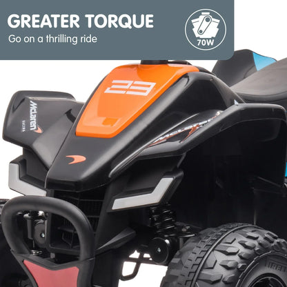 Kahuna MCL35 McLaren Toy Ride On Electric Quad Bike - Black - Mekamart Australia