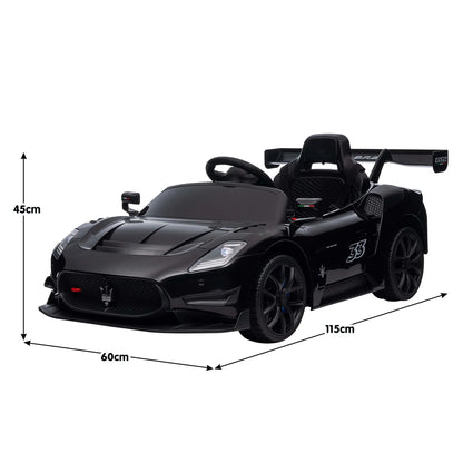 Kahuna Maserati MC20 GT2 Licensed Electric Kids Ride On Race Car Black - Mekamart Australia