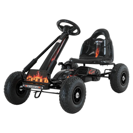Kahuna G95 Kids Ride On Pedal-Powered Go Kart - Black - Mekamart Australia