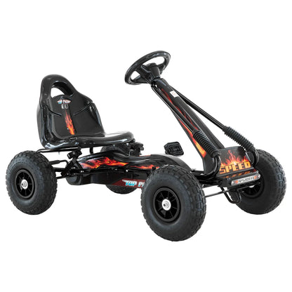 Kahuna G95 Kids Ride On Pedal-Powered Go Kart - Black - Mekamart Australia