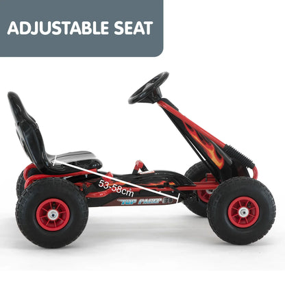 Kahuna G95 Kids Ride On Pedal-Powered Go Kart - Red - Mekamart Australia