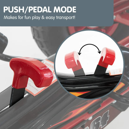 Kahuna G95 Kids Ride On Pedal-Powered Go Kart - Red - Mekamart Australia