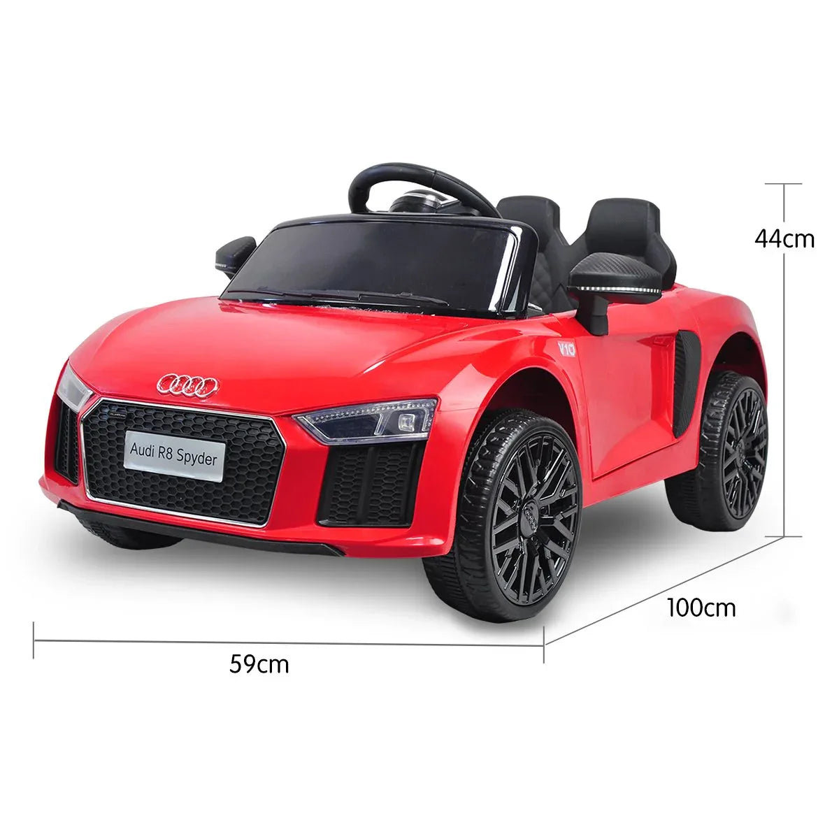 Kahuna Kahuna R8 Spyder Audi Licensed Kids Electric Ride On Car Remote Control - Red - Mekamart Australia