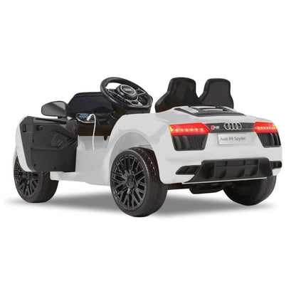 Kahuna Kahuna R8 Spyder Audi Licensed Kids Electric Ride On Car Remote Control - White - Mekamart Australia