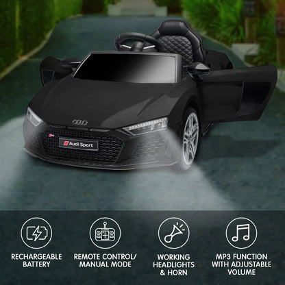 Kahuna Audi Sport Licensed Kids Electric Ride On Car Remote Control - Black - Mekamart Australia