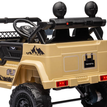 Kahuna Authorised Toyota Fj Cruiser Kids Electric Ride On Car - Khaki - Mekamart Australia