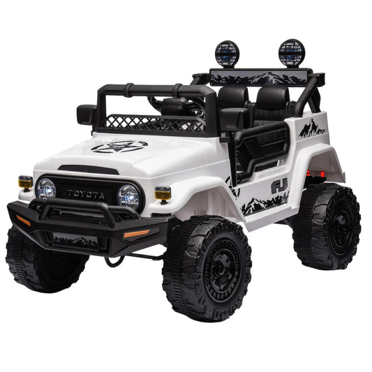 Kahuna Authorized Toyota Electric Kids Ride-on Car Fj Cruiser - White - Mekamart Australia